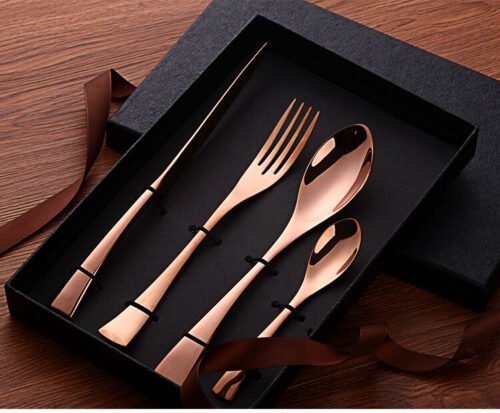 Gold Plated Stainless Cutlery Set