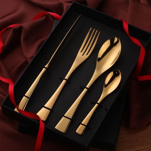 4-1.jpeg Gold Plated Stainless Cutlery Set