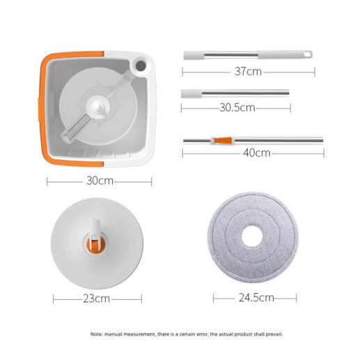 Hands-Free Rotating Flat Mop Set